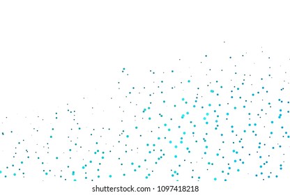 Light BLUE vector  pattern with spheres. Modern abstract illustration with colorful water drops. The pattern can be used for beautiful websites.
