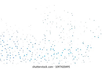 Light BLUE vector  pattern with spheres. Abstract illustration with colored bubbles in nature style. New design for ad, poster, banner of your website.