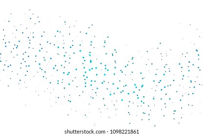 Light BLUE vector  pattern with spheres. Blurred decorative design in abstract style with bubbles. The pattern can be used for ads, leaflets of liquid.