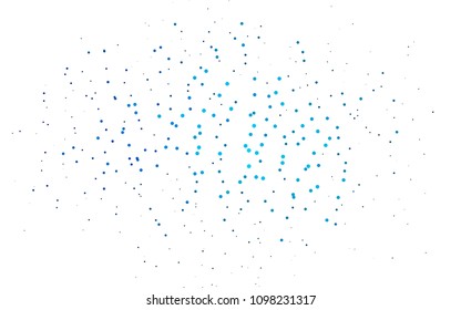 Light BLUE vector  pattern with spheres. Blurred bubbles on abstract background with colorful gradient. Beautiful design for your business natural advert.