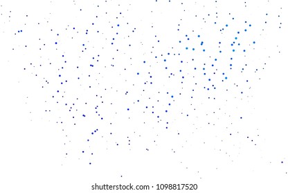 Light BLUE vector  pattern with spheres. Modern abstract illustration with water drops. Beautiful design for your business natural advert.