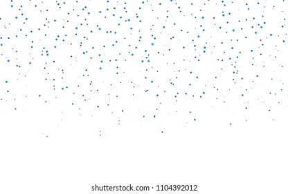 Light BLUE vector  pattern with spheres. Blurred bubbles on abstract background with colorful gradient. Pattern can be used as texture of water, rain drops.