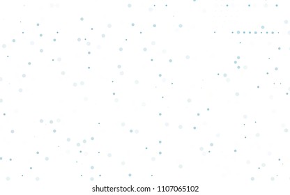 Light BLUE vector  pattern with spheres. Blurred bubbles on abstract background with colorful gradient. The pattern can be used for beautiful websites.