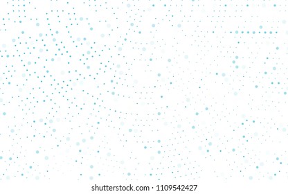 Light BLUE vector  pattern with spheres. Blurred decorative design in abstract style with bubbles. The pattern can be used for beautiful websites.
