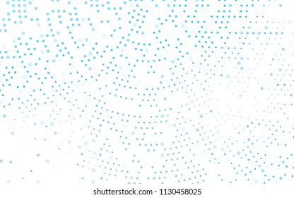 Light BLUE vector  pattern with spheres. Blurred decorative design in abstract style with bubbles. The pattern can be used for aqua ad, booklets.