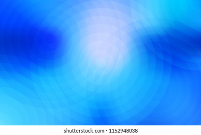 Light BLUE vector pattern with spheres. Modern abstract illustration with colorful water drops. Pattern can be used for futuristic ad, booklets.