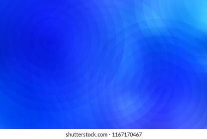 Light BLUE vector pattern with spheres. Beautiful colored illustration with blurred circles in nature style. Pattern can be used for futuristic ad, booklets.