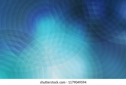 Light BLUE vector pattern with spheres. Glitter abstract illustration with blurred drops of rain. Completely new template for your brand book.