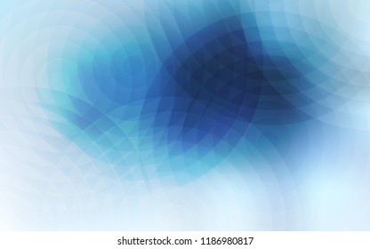 Light BLUE vector pattern with spheres. Abstract illustration with colored bubbles in nature style. New design for ad, poster, banner of your website.