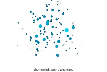 Light BLUE vector pattern with spheres. Abstract illustration with colored bubbles in nature style. Pattern for beautiful websites.