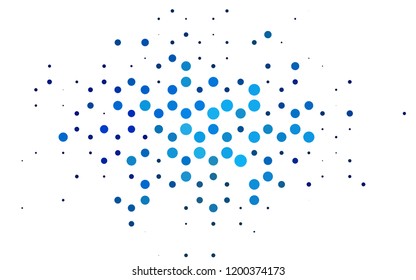 Light BLUE vector pattern with spheres. Blurred decorative design in abstract style with bubbles. Pattern for ads, booklets.
