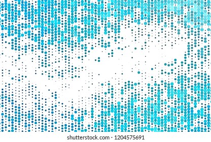 Light BLUE vector pattern with spheres. Modern abstract illustration with colorful water drops. Pattern for ads, leaflets.