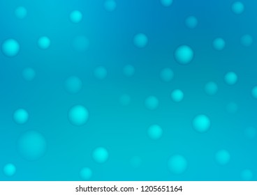 Light BLUE vector pattern with spheres. Modern abstract illustration with colorful water drops. The pattern can be used for aqua ad, booklets.