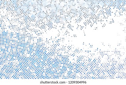 Light BLUE vector pattern with spheres. Abstract illustration with colored bubbles in nature style. Template for your brand book.
