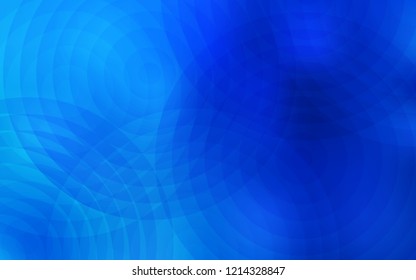 Light BLUE vector pattern with spheres. Abstract illustration with colored bubbles in nature style. Completely new template for your brand book.