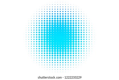 Light BLUE vector pattern with spheres. Glitter abstract illustration with blurred drops of rain. Design for posters, banners.