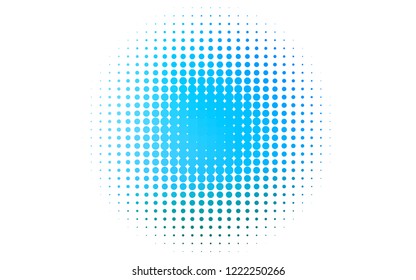 Light BLUE vector pattern with spheres. Blurred bubbles on abstract background with colorful gradient. Design for posters, banners.