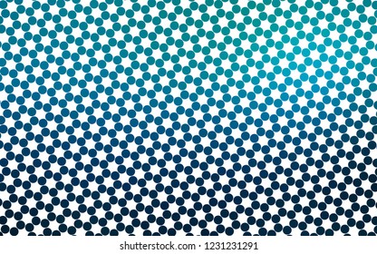 Light BLUE vector pattern with spheres. Blurred bubbles on abstract background with colorful gradient. Pattern of water, rain drops.