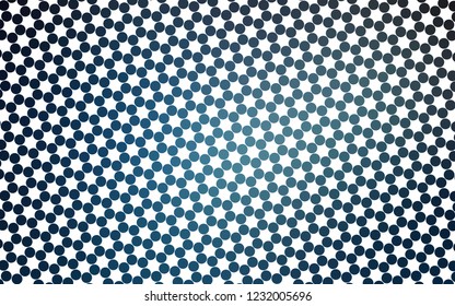 Light BLUE vector pattern with spheres. Beautiful colored illustration with blurred circles in nature style. Pattern of water, rain drops.