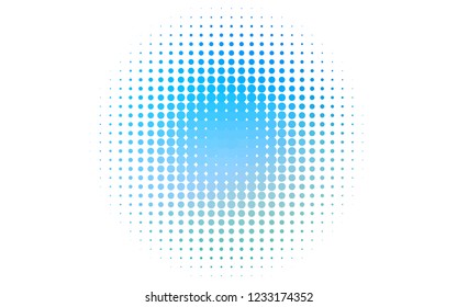 Light BLUE vector pattern with spheres. Abstract illustration with colored bubbles in nature style. Pattern for beautiful websites.