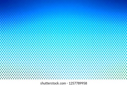 Light BLUE vector pattern with spheres. Modern abstract illustration with colorful water drops. Template for your brand book.