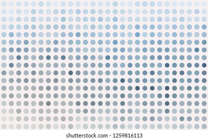 Light BLUE vector pattern with spheres. Beautiful colored illustration with blurred circles in nature style. Pattern for ads, booklets.