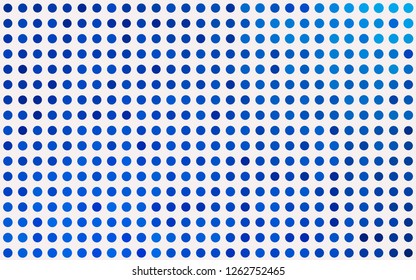 Light BLUE vector pattern with spheres. Modern abstract illustration with colorful water drops. Pattern of water, rain drops.