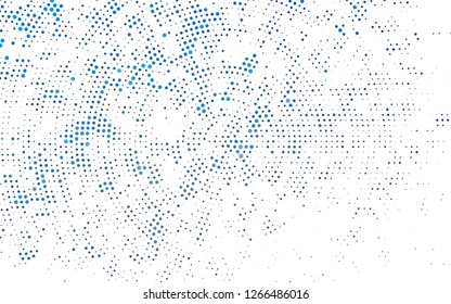 Light BLUE vector pattern with spheres. Modern abstract illustration with colorful water drops. Template for your brand book.