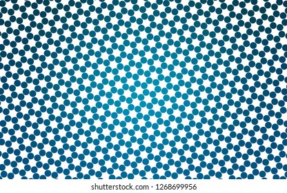 Light BLUE vector pattern with spheres. Abstract illustration with colored bubbles in nature style. Pattern for ads, booklets.