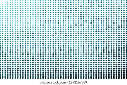 Light BLUE vector pattern with spheres. Glitter abstract illustration with blurred drops of rain. Design for posters, banners.
