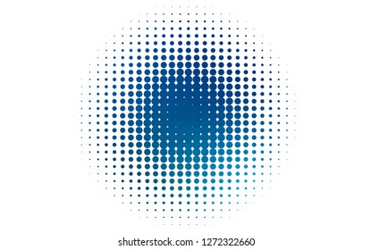 Light BLUE vector pattern with spheres. Abstract illustration with colored bubbles in nature style. Pattern for beautiful websites.