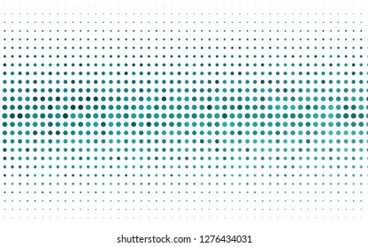 Light BLUE vector pattern with spheres. Illustration with set of shining colorful abstract circles. Pattern of water, rain drops.