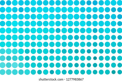 Light BLUE vector pattern with spheres. Modern abstract illustration with colorful water drops. Design for business adverts.