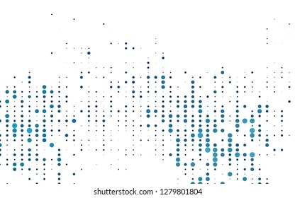Light BLUE vector pattern with spheres. Beautiful colored illustration with blurred circles in nature style. Pattern of water, rain drops.