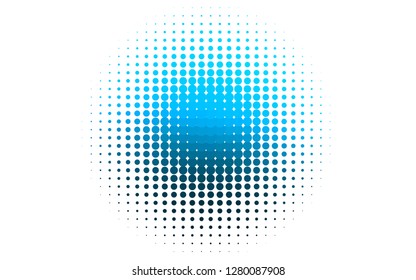 Light BLUE vector pattern with spheres. Abstract illustration with colored bubbles in nature style. Pattern for ads, booklets.