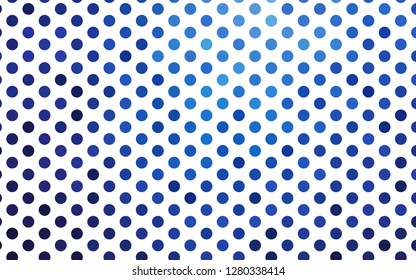 Light BLUE vector pattern with spheres. Modern abstract illustration with colorful water drops. Pattern for beautiful websites.