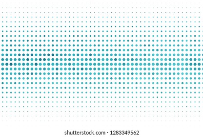 Light BLUE vector pattern with spheres. Beautiful colored illustration with blurred circles in nature style. Pattern for ads, leaflets.