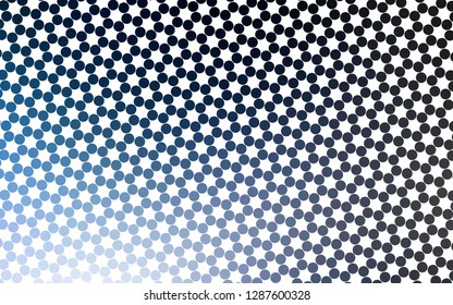 Light BLUE vector pattern with spheres. Modern abstract illustration with colorful water drops. Pattern for ads, leaflets.