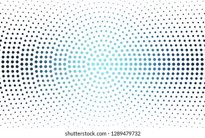Light BLUE vector  pattern with spheres. Blurred bubbles on abstract background with colorful gradient. Design for poster, banner of websites.