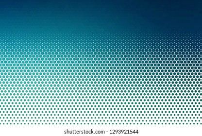 Light BLUE vector pattern with spheres. Beautiful colored illustration with blurred circles in nature style. Pattern for ads, booklets.