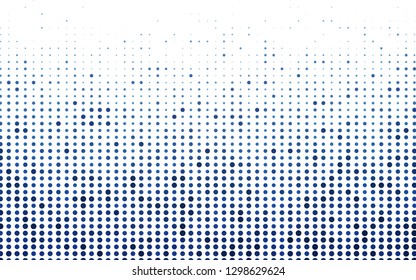 Light BLUE vector pattern with spheres. Illustration with set of shining colorful abstract circles. Pattern for beautiful websites.