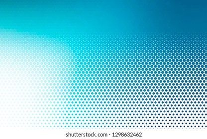 Light BLUE vector pattern with spheres. Glitter abstract illustration with blurred drops of rain. Design for posters, banners.