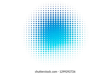 Light BLUE vector pattern with spheres. Abstract illustration with colored bubbles in nature style. Design for posters, banners.