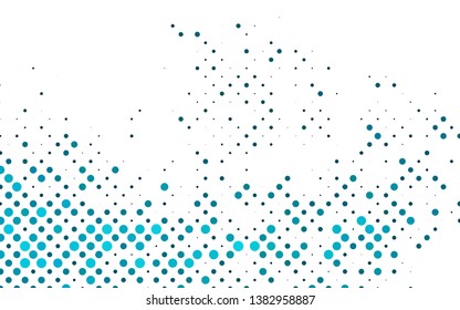 Light BLUE vector pattern with spheres. Blurred decorative design in abstract style with bubbles. Design for posters, banners.