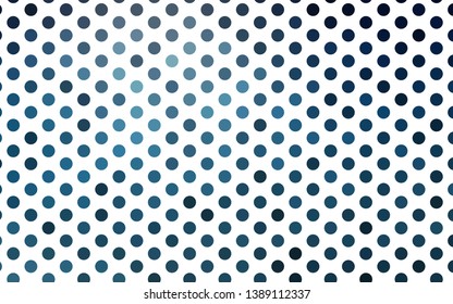 Light BLUE vector pattern with spheres. Beautiful colored illustration with blurred circles in nature style. Design for business adverts.