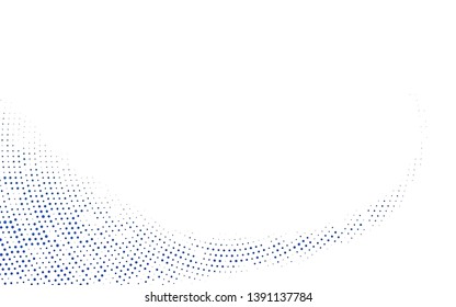 Light BLUE vector pattern with spheres. Illustration with set of shining colorful abstract circles. Template for your brand book.