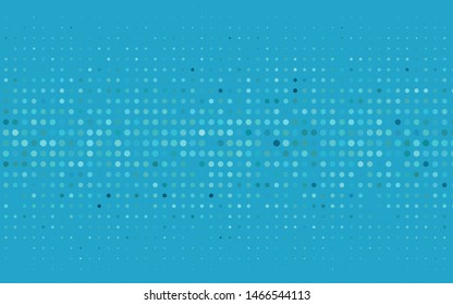 Light BLUE vector pattern with spheres. Abstract illustration with colored bubbles in nature style. Pattern for ads, leaflets.