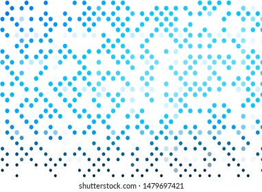 Light BLUE vector pattern with spheres. Modern abstract illustration with colorful water drops. Pattern for beautiful websites.