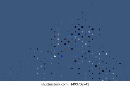 Light BLUE vector pattern with spheres. Abstract illustration with colored bubbles in nature style. Pattern for ads, booklets.