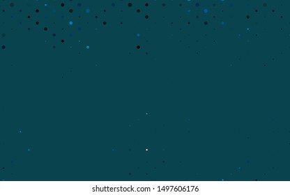 Light BLUE vector pattern with spheres. Blurred decorative design in abstract style with bubbles. Pattern for ads, leaflets.